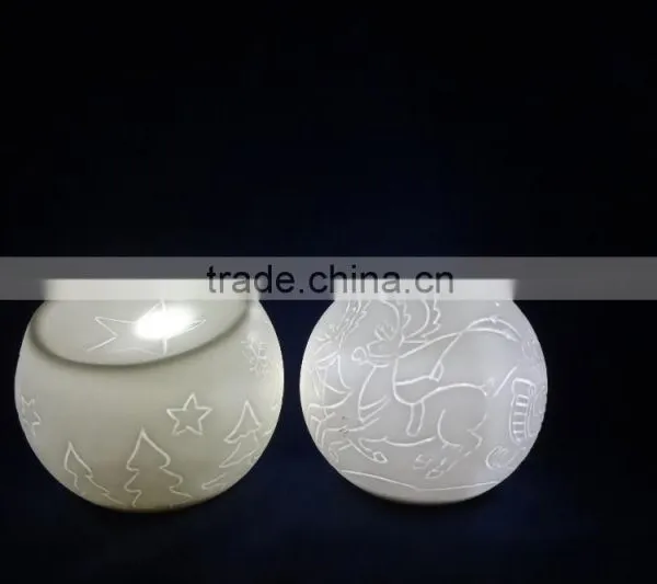 wholesale custom ceramic christmas decor lamps