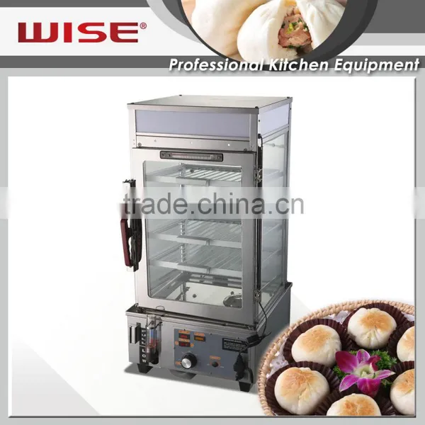 WISE Countertop Square Chinese Food Display Steamer Mechanical Type As Catering Equipment photo-3