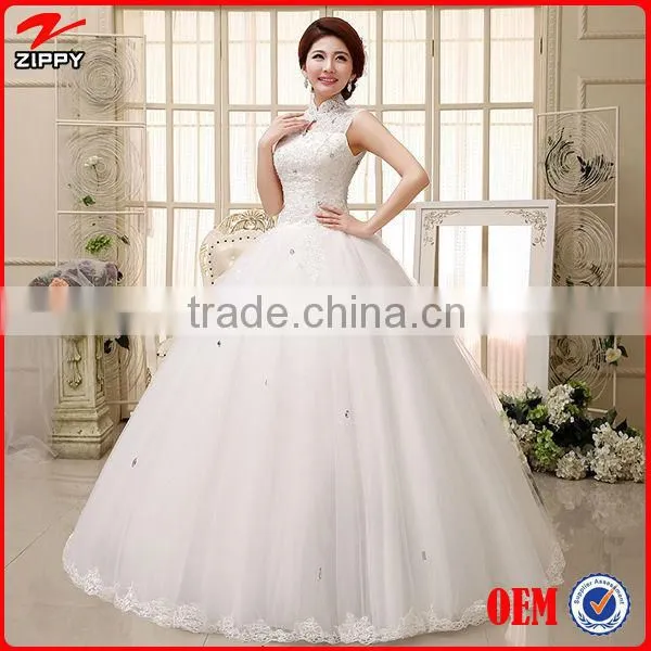 Wedding Dress Floor-Length Sleeveless Natural Lace Up Multi Sizes More Color Simple Wedding Dresses Quality Choice photo-4