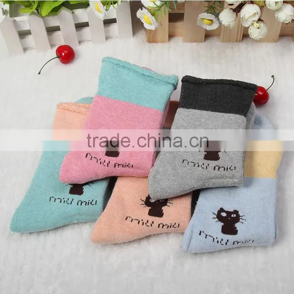 2015 New South Kitten Thickened Terry Socks Manufacturers Cotton Socks Cute Compression Socks photo-3