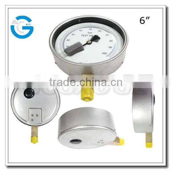 High Quality Stainless Steel Brass Internal Master Pressure Gauge
