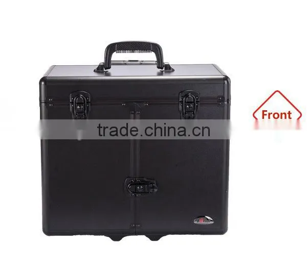 Professional Aluminum Makeup Case 4 Stackable/Removable Trays With Adjustable Dividers photo-2
