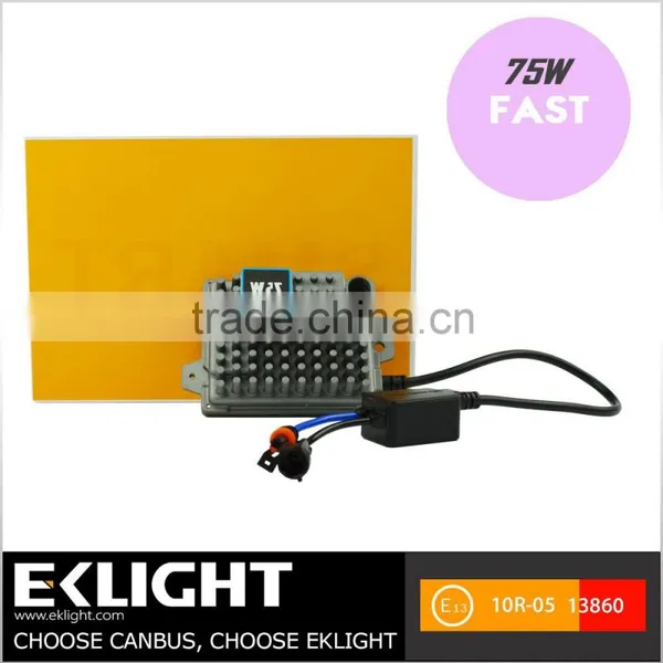 EK Q7F Special Design Super Slim Fast Start 12V 75W HID Canbus Ballast Coversion Kit photo-2