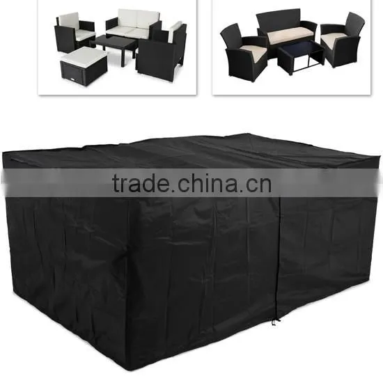 PU Backed Polyester Outdoor Home Garden Waterproof Rectangle Table Cover photo-2
