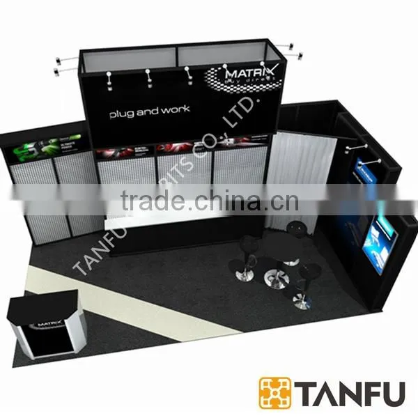 20' Tradeshow Booth With Shelves on Backwall photo-2