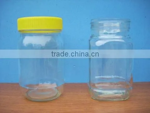 Honey Glass Jar , Glass Storage Jar