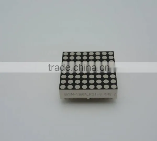 Rohs Compliant Red and Green Bi-color 8*8 Dots 2.54mm Pitch LED Dot Matrix Display photo-2