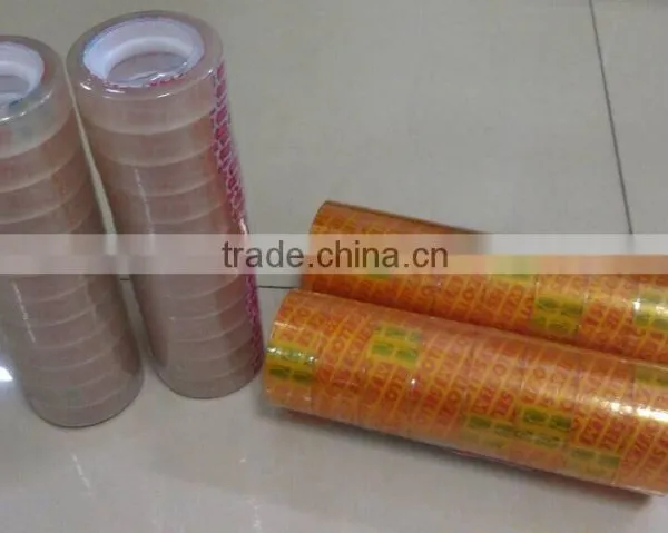 Light Yellow Color Bopp Film Acrylic Adhesive Stationery Tape for Box Sealing photo-3