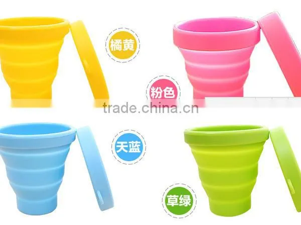 Mini Retractable Silicone Cup Silica Gel Outdoor Travel Portable Cups Travel Folding Cup photo-4