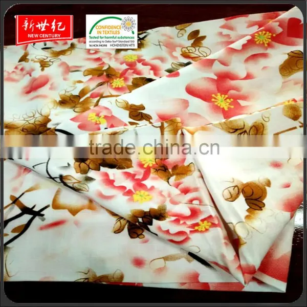 New Pattern Reactive Printed 100% Slub Rayon Fabric With Cheaper Price photo-3