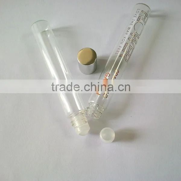 Skin Care Essential Oil Roll on Bottle for 10ml Glass Tubular Vial Bottle