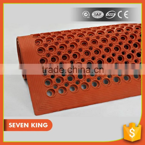 QD 7king Great Wall SBR Rubber Mat Rolls ,anti Fatigue Floor Matting ,rubber Tactile Indicator Mat