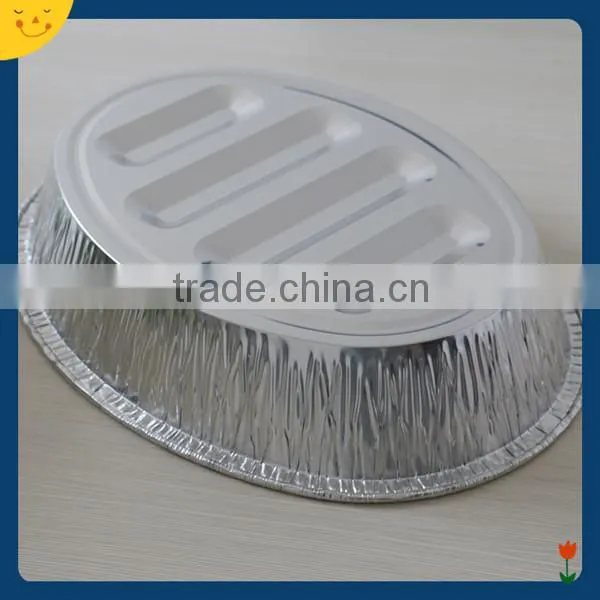 Foil Containers Oval Quality Aluminium Turkey Roasting Tray Aluminum Foil Roaser Pan photo-4