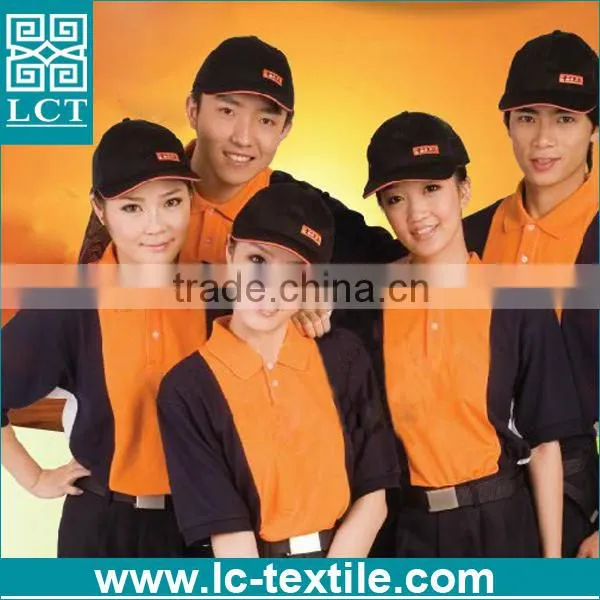 Custom Made Logo Embroidered Fast Food Uniforms for Mcdonald's photo-2