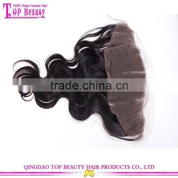 High Quality Silk Base Closures Lace Frontal Natural Wave Indian Human Hair Silk Base Closures Lace Frontal photo-4