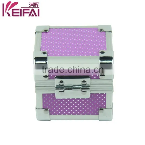 Pvc Purple Color Small Dots Pattern Empty Boxes Watch Gift Box photo-4