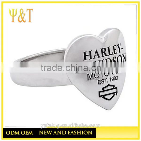 Jingli Jewelry Design Your Own Rings, Stainless Steel Heart Shape Rings Designs for Girls (HS-035 photo-3