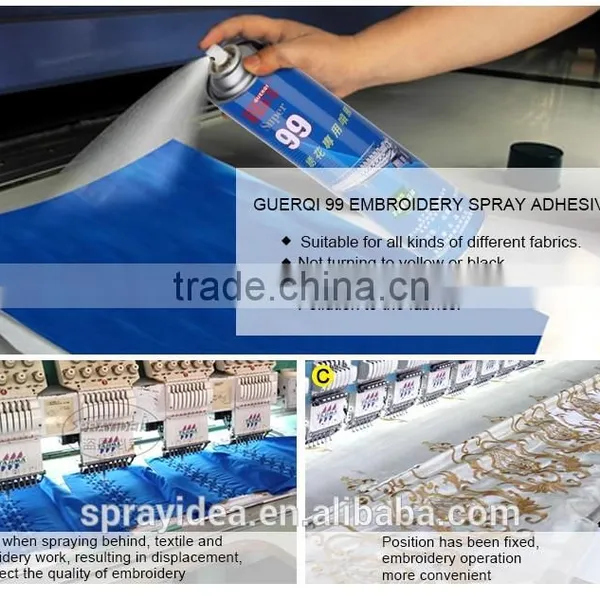2015 Hot Selling GUERQI OK-100 Fabric Embroidery Spary Adhesive Glue photo-4