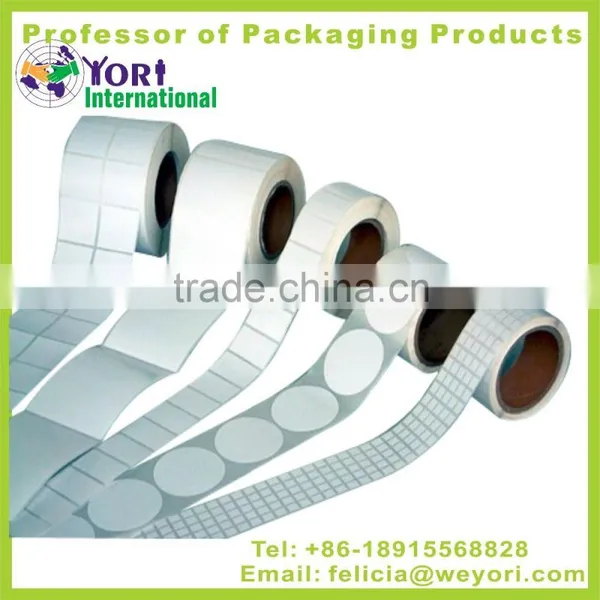 Yori Good Quality Printing Label White Pvc Label Adhesive Roll Label