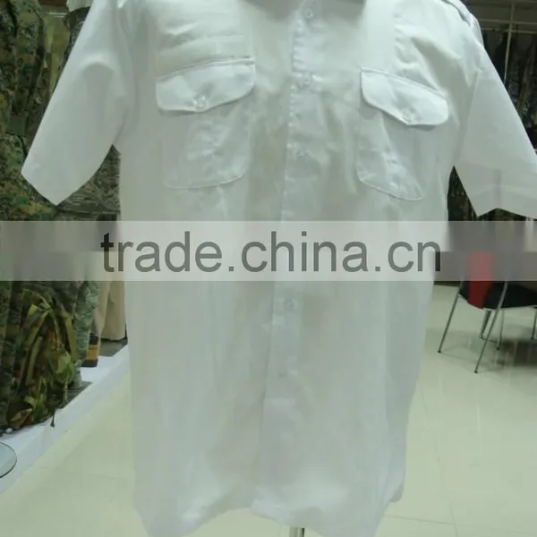 OEM Officier White Roll up Short Sleeve Model Men Tactical Shirts photo-2