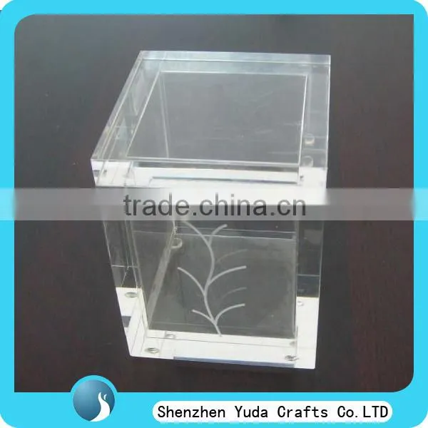 Luxury Plexiglass Gift Box Plexiglass Wedding Favor Box Price Lucite Party Box photo-3