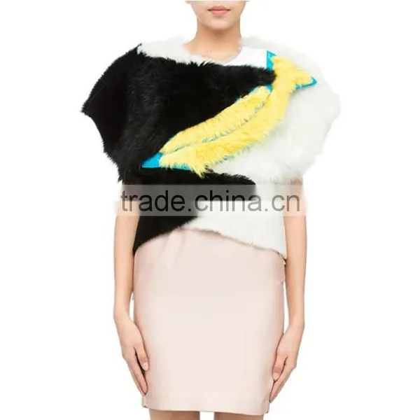 Top Fashion Women's Multicolor 100% Sheep Full Skin Jacket photo-2