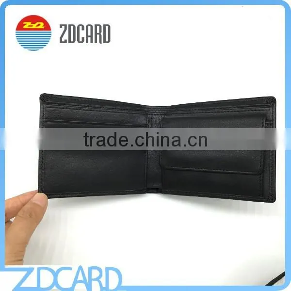 Mini Genuine Leather Rfid Blocking Wallets For Men photo-2