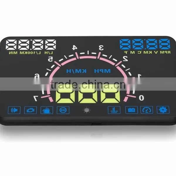 5.8 Inch HUD E350 Digital Speedometer Car OBD2 HUD Display photo-5