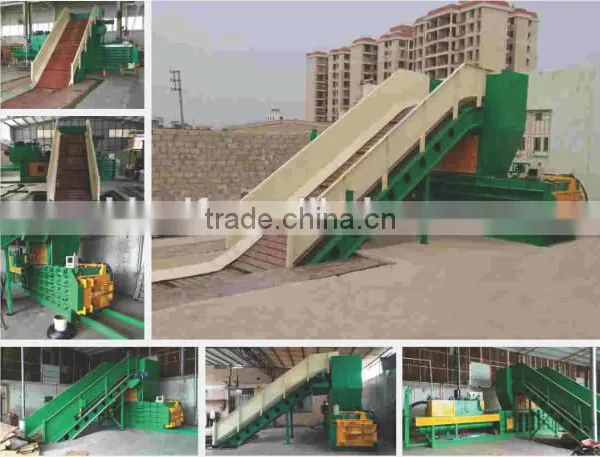 Semi-automatic Horizontal Fiber Baler Exported to Indonesia photo-2