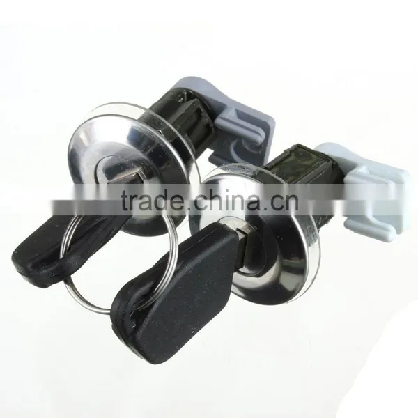 Pair Front Door Lock Barrels Set With Keys For Peugeot 106 Mk2 205 405 photo-2