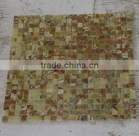 Handemade Good Price GREEN ONYX MOSAIC TILES COLLECTIONS photo-5