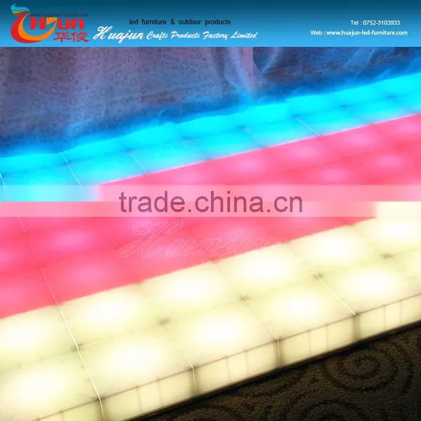 2016 Huajun Led Dance Floor/Rechargeable Led Dance Floor for Night Party photo-5