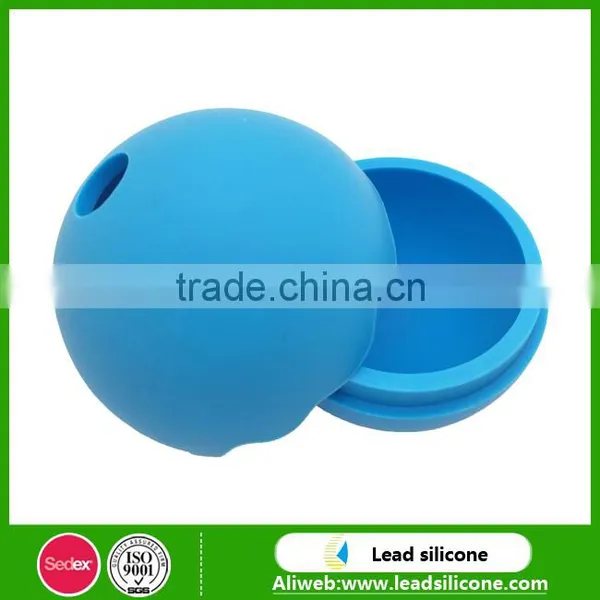 Reusable Custom Creative Personalized Ball Shape Silicone Ice Cube Tray With Lid photo-5