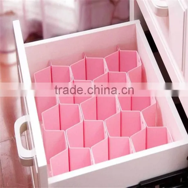 Cy272 Home Honeycomb Cellular Drawer Divider For Underwear Socks Pants Organizers Clapboard Partition Closet Storage Organizer photo-3