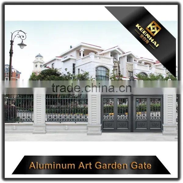 Modern Garden Decoration Powder Coated Aluminum Villa Garden Main Gate Design photo-6