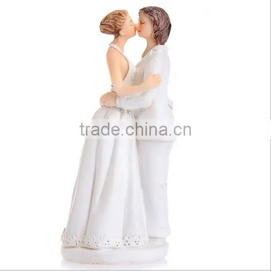 Resin Love Lesbian Wedding Couple Figurine photo-2