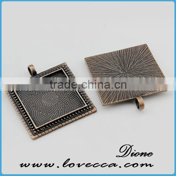 Cheap Factory Price Jewelry Settings Sqaure Cabochon Setting photo-3