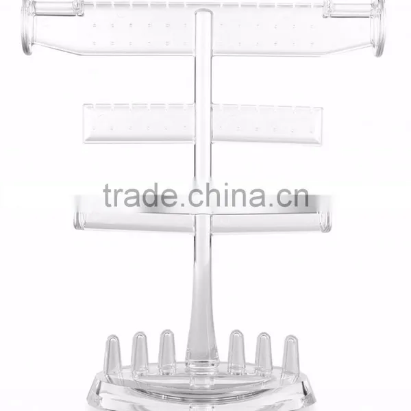 Wholesale Transparent Acrylic Ring Display Stand photo-3