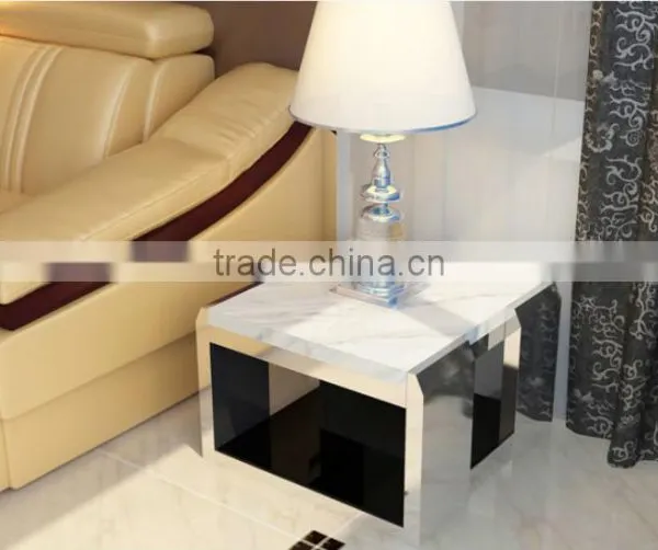 C8025 Modern Bedside End Table Stainless Steel Side Table photo-2