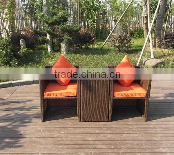 2015 3 Pics Romantic Anti-UV Outdoor Rattan Club Bar Set Furniture photo-2