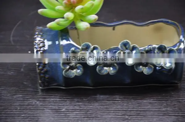 Factory Ceramic Handmade Flower Pot for Garden Plant Decoration photo-4