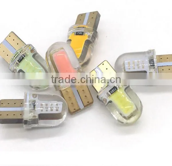 Car T10 Silicone Glue Crystal Width Modulation in COB Chip Running Lights W5W Soak Ed Small Lights Decoding Modification photo-3