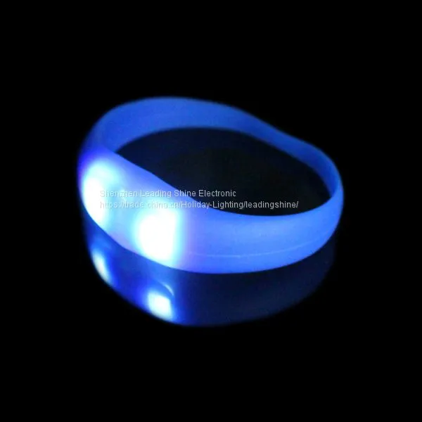 Silicon Motion Sensor Running Motive Sports Meeting Runner Wear Customized Logo Printing Led Flashing Wristband Armband photo-4