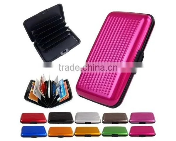 Aluminum RFID Blocking Credit Card Holder Case Aluminum Wallet photo-3