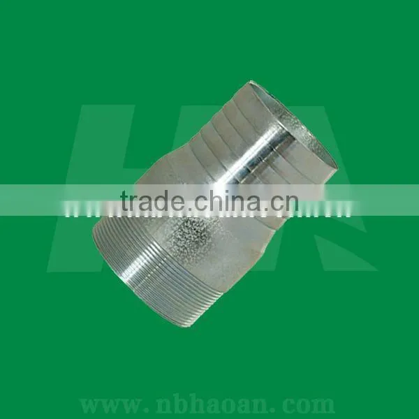 Galvanized Steel King Combination Nipple Male Thread Hose Barb