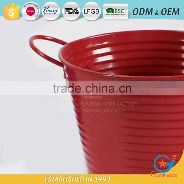 Powder Coated Unique Iron and Zinc Garden Embossing Watering Flowers in Pots Decorative Outdoor Pots Rose Flower Pot photo-3