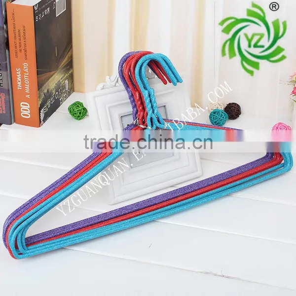 A568 2017 High Quality Clothes Hanger/metal Pvc Coated Laundry Hangerr/Metal PVC Hanger With Curved Shape photo-4