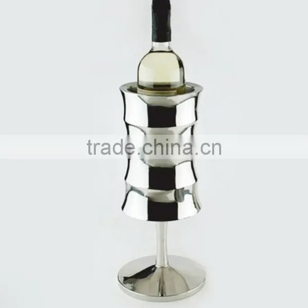 Special Bamboo Shape Champagne Metal Stainless Steel Wine Cooler Champagne Wine Bucket Ice Bucket photo-2
