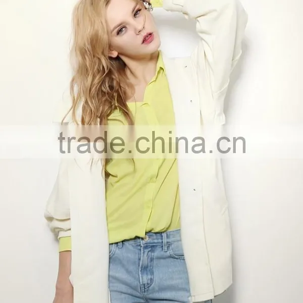 The Spring New Fashion Ladies Shirt Comfortable Long Sleeve Simple Chiffon Blouse Tops for Women photo-6