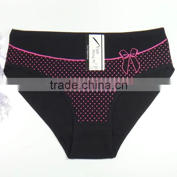 Big Size XXL/XXXL/XXXXL Underwear Fancy Printing Cotton Briefs Sexy Women Panties photo-6